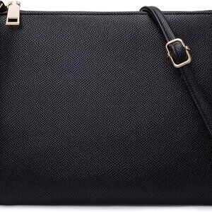 Small Faux Leather Crossbody Bag for Women Adjustable Strap Compact